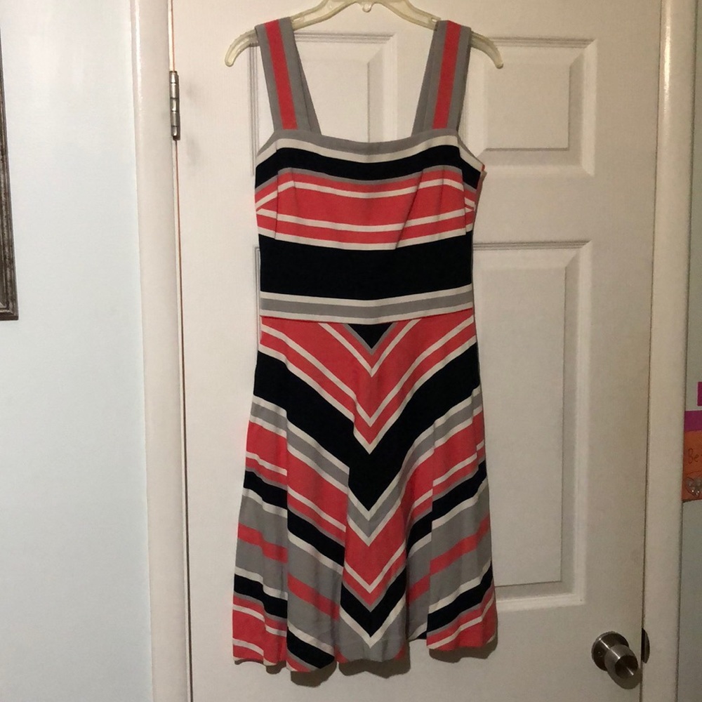 Banana Republic Lilly Pulitzer Milly chevron print tank A-line dress, 4